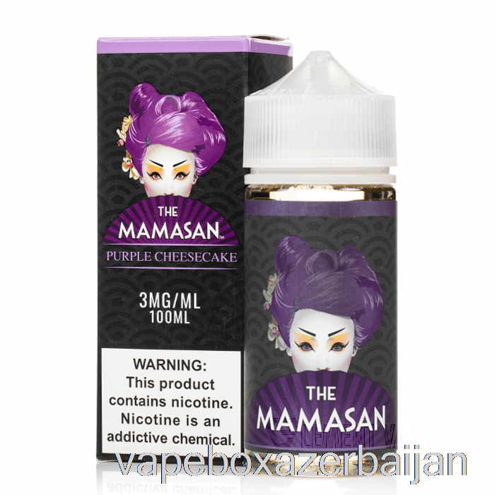 E-Juice Vape Purple Cheesecake - The Mamasan - 100mL 3mg